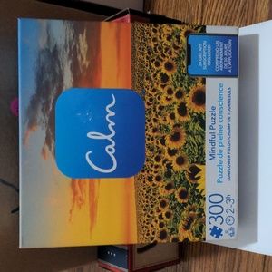 Calm Mindful Sunflower Design 300 Piece Puzzle